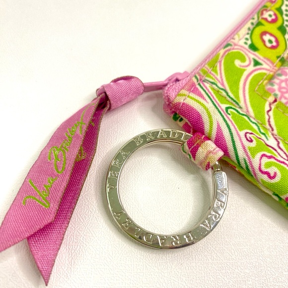 Vera Bradley Zip ID holder coin purse wallet retired "Pinwheel Pink" pattern - Picture 5 of 11